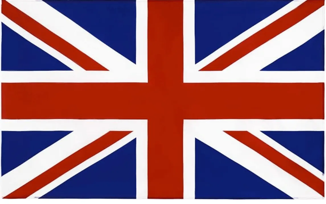 British fish and chips British flag