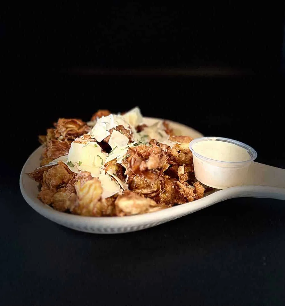 Fried Artichoke appetizer Anna Maria hurricane hanks