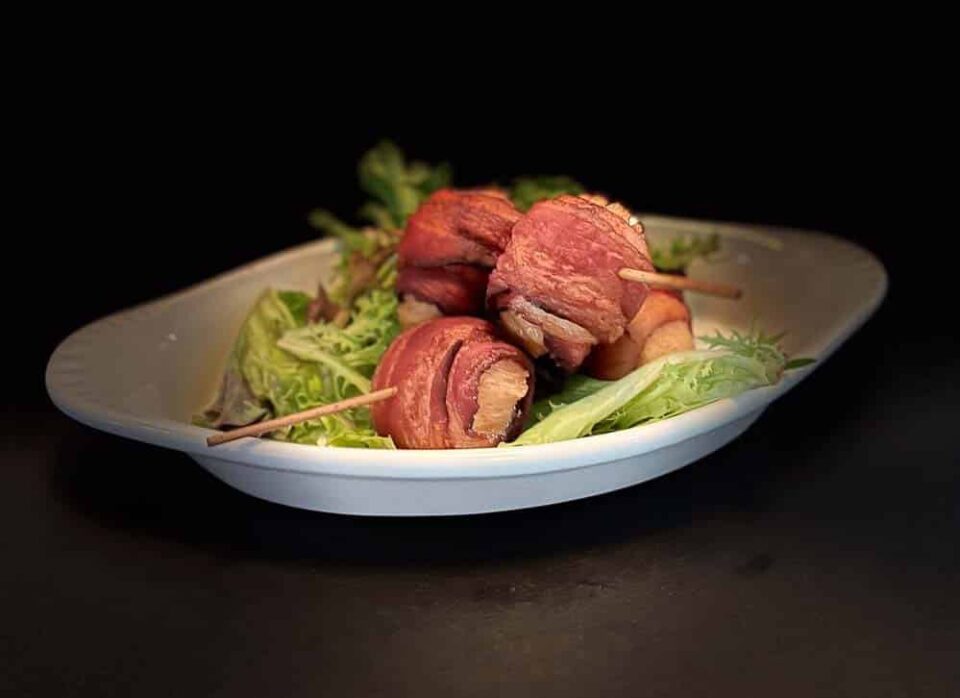 Bacon Wrapped Scallops on AMI