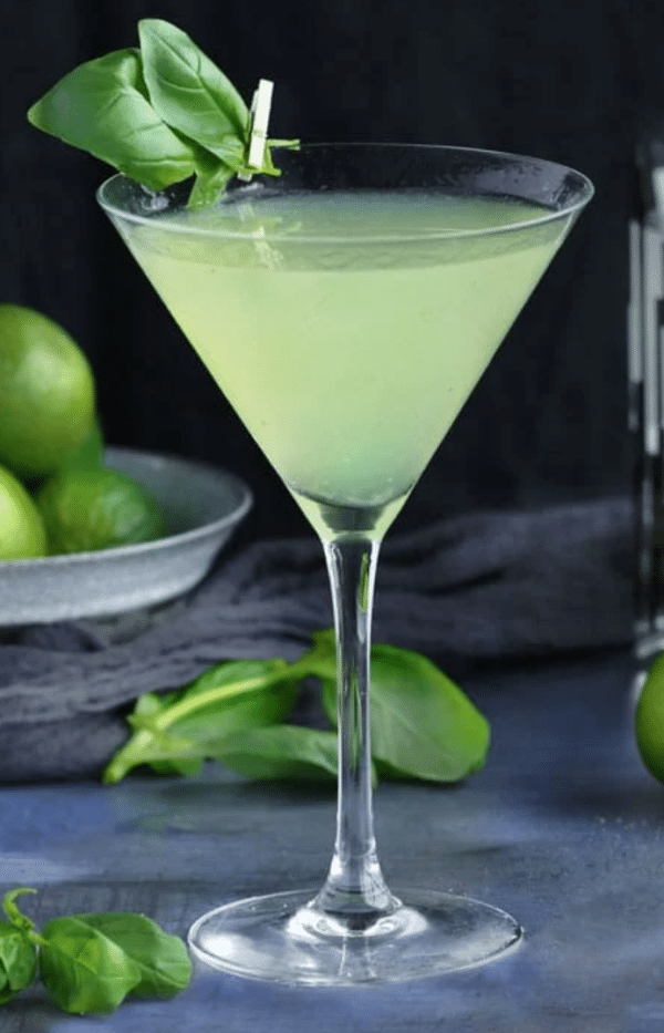 Basil Gimlet Hurricane Hanks
